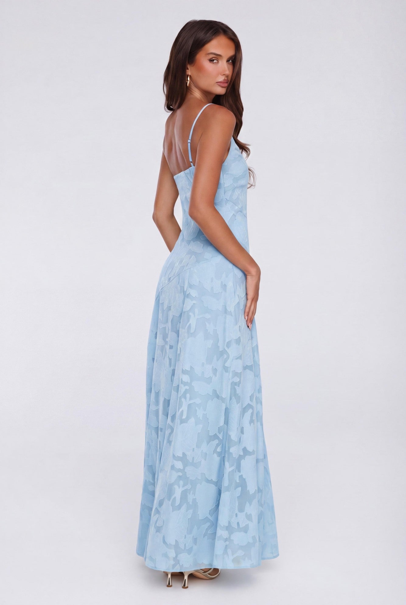 Dancing Spark Maxi Dress Light Blue