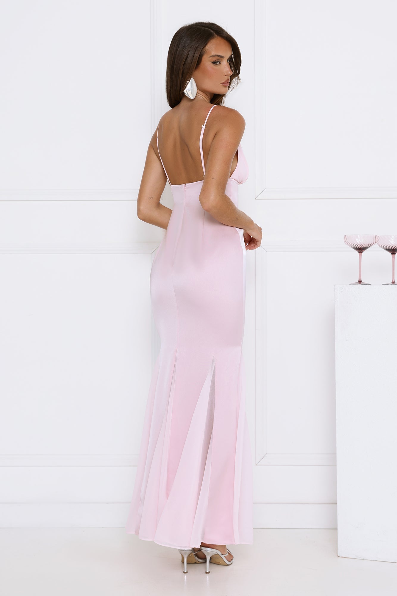 Flirty Petal Pop Maxi Dress Pink