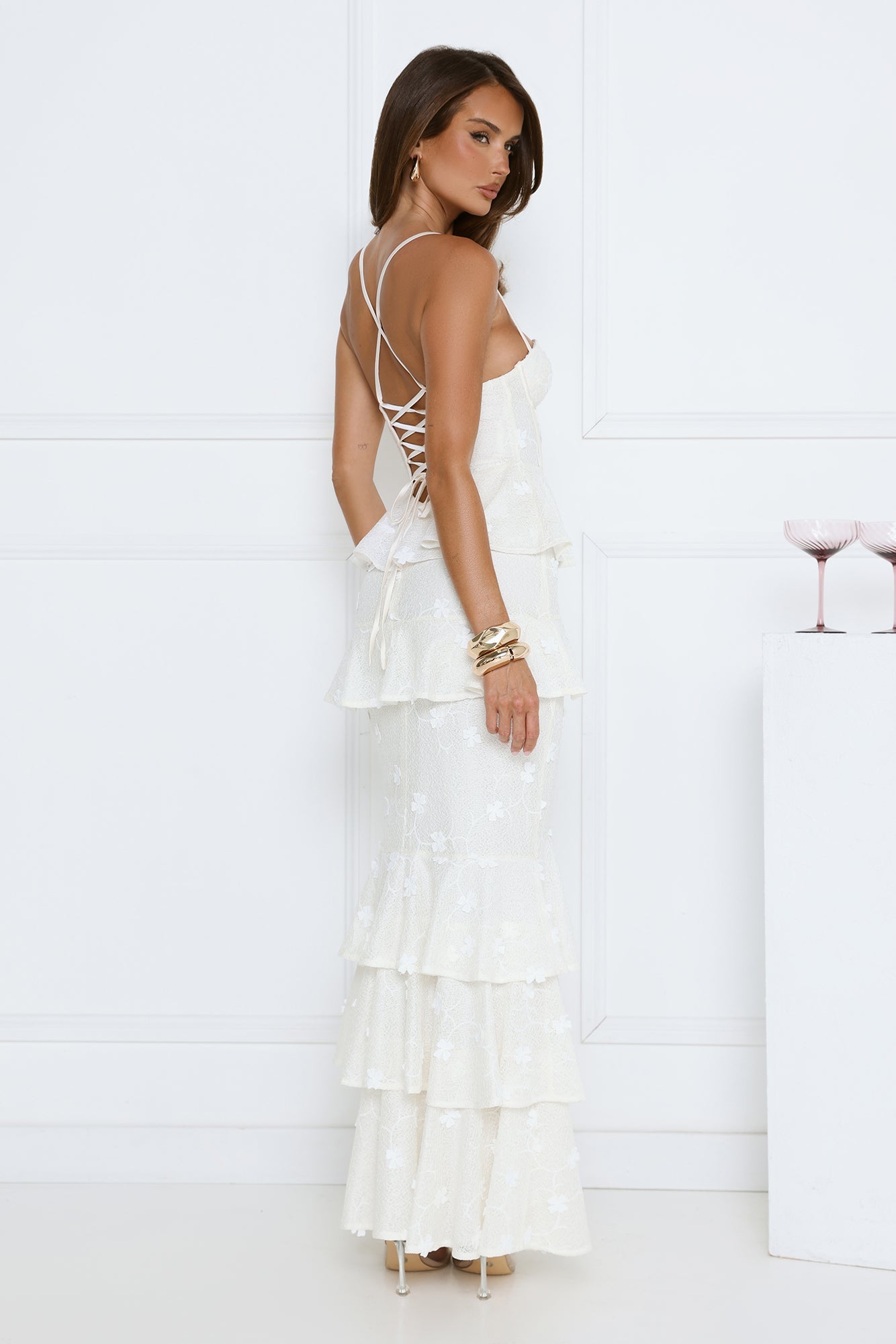 Secret Grove Maxi Dress White