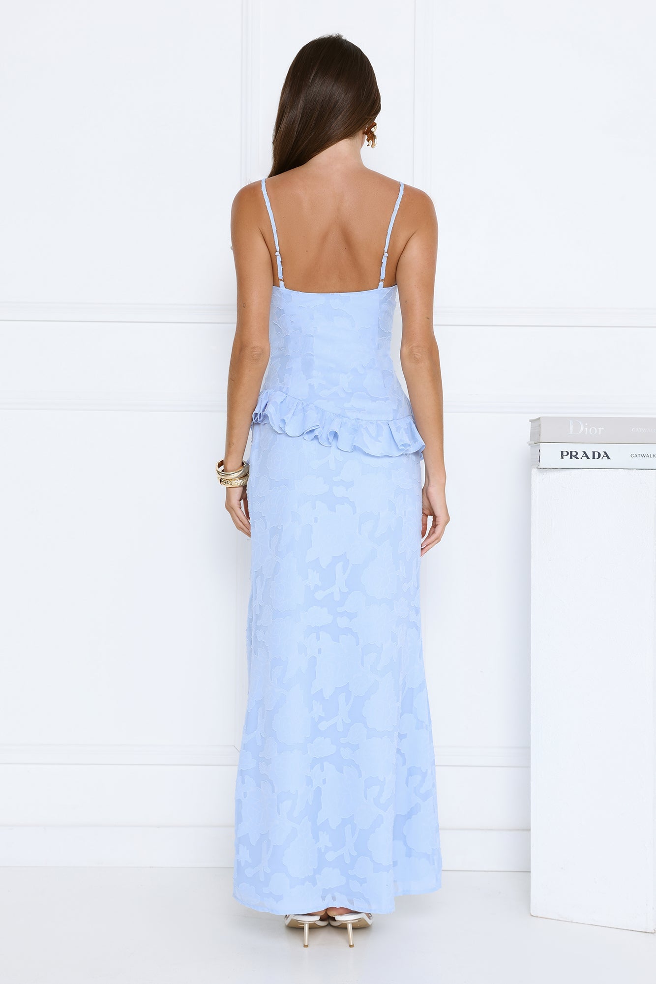 Cocktail Hour Queen Maxi Dress Blue