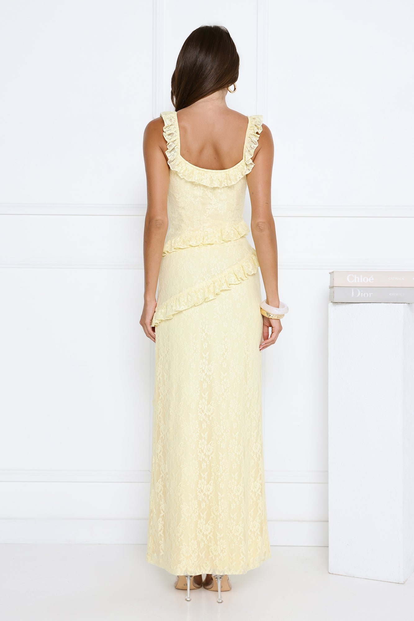 Golden Dusk Lace Maxi Dress Butter