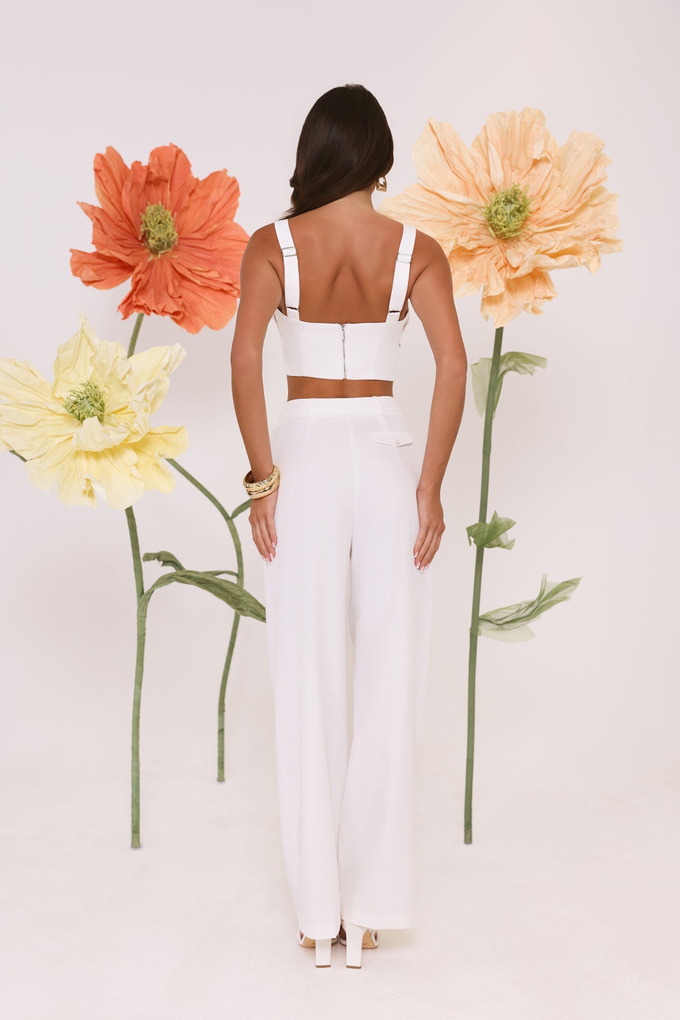 Summer Reverie Tailored Pants White