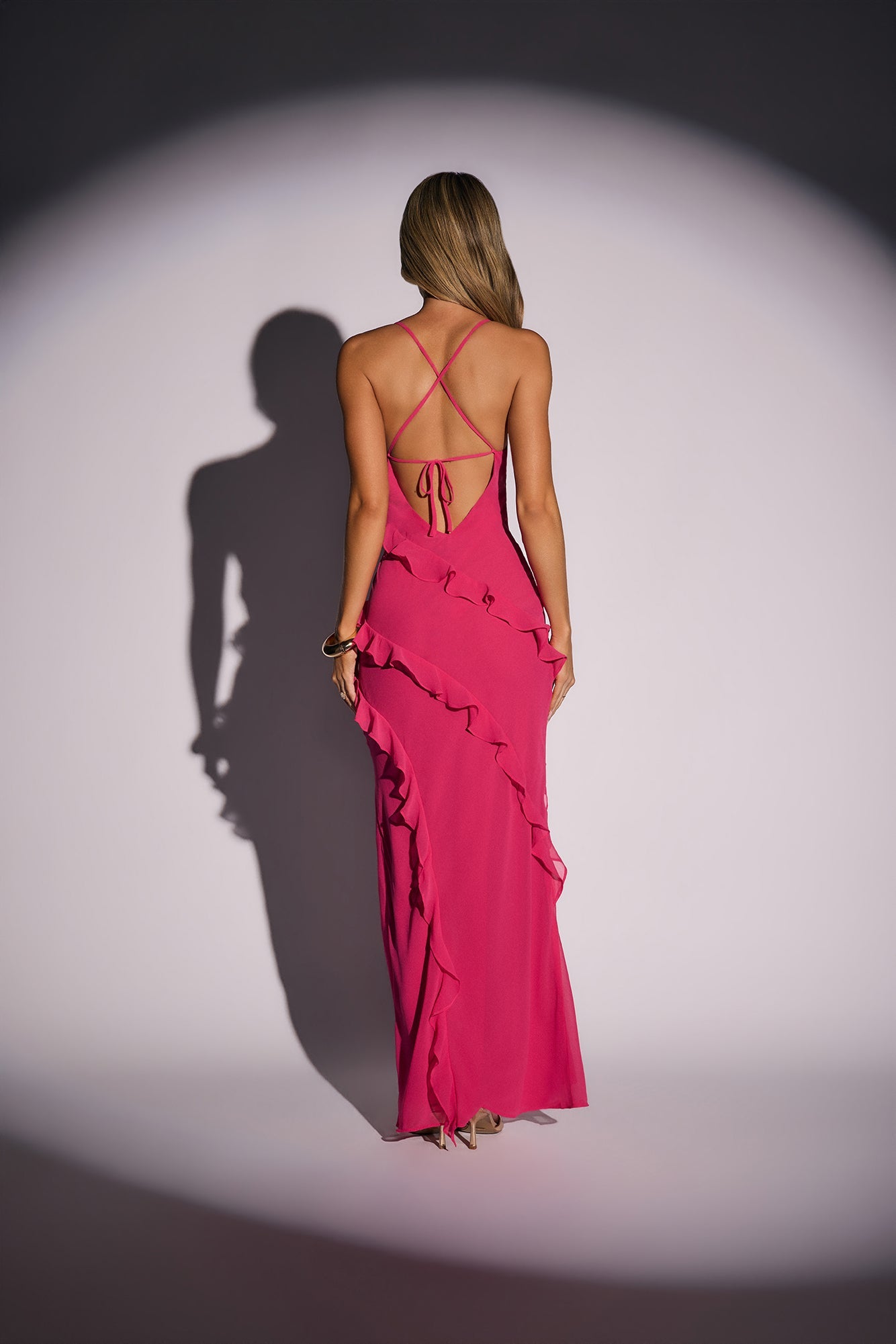 Pretty Magic Maxi Dress Hot Pink