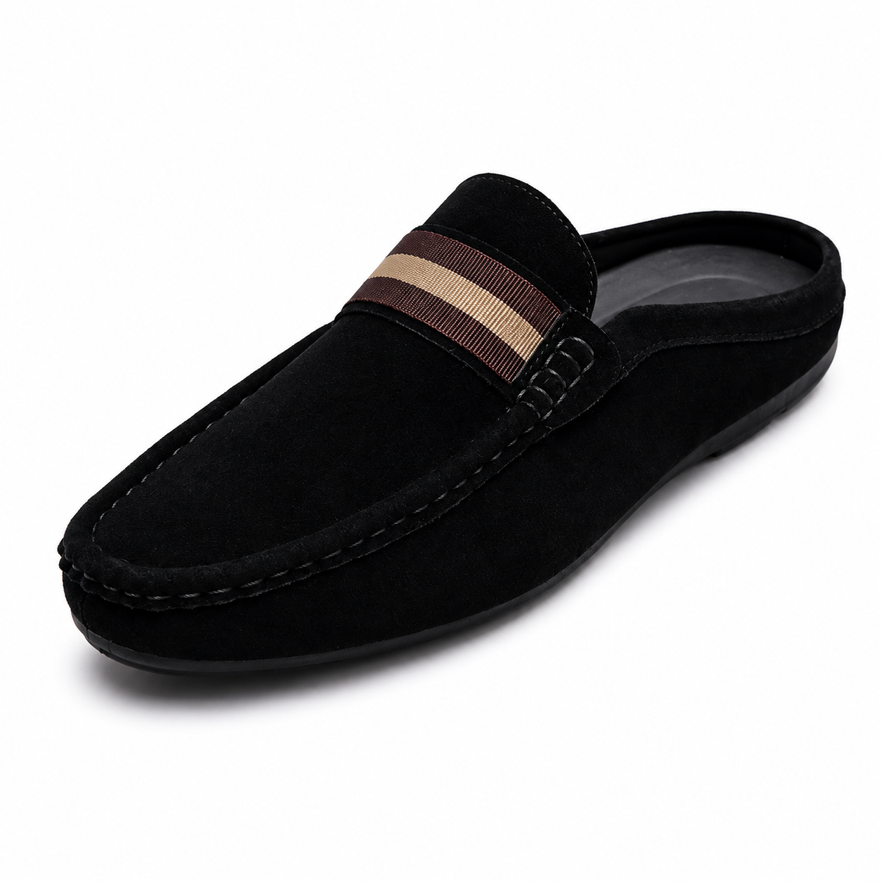 Men's Suede Mule Loafers