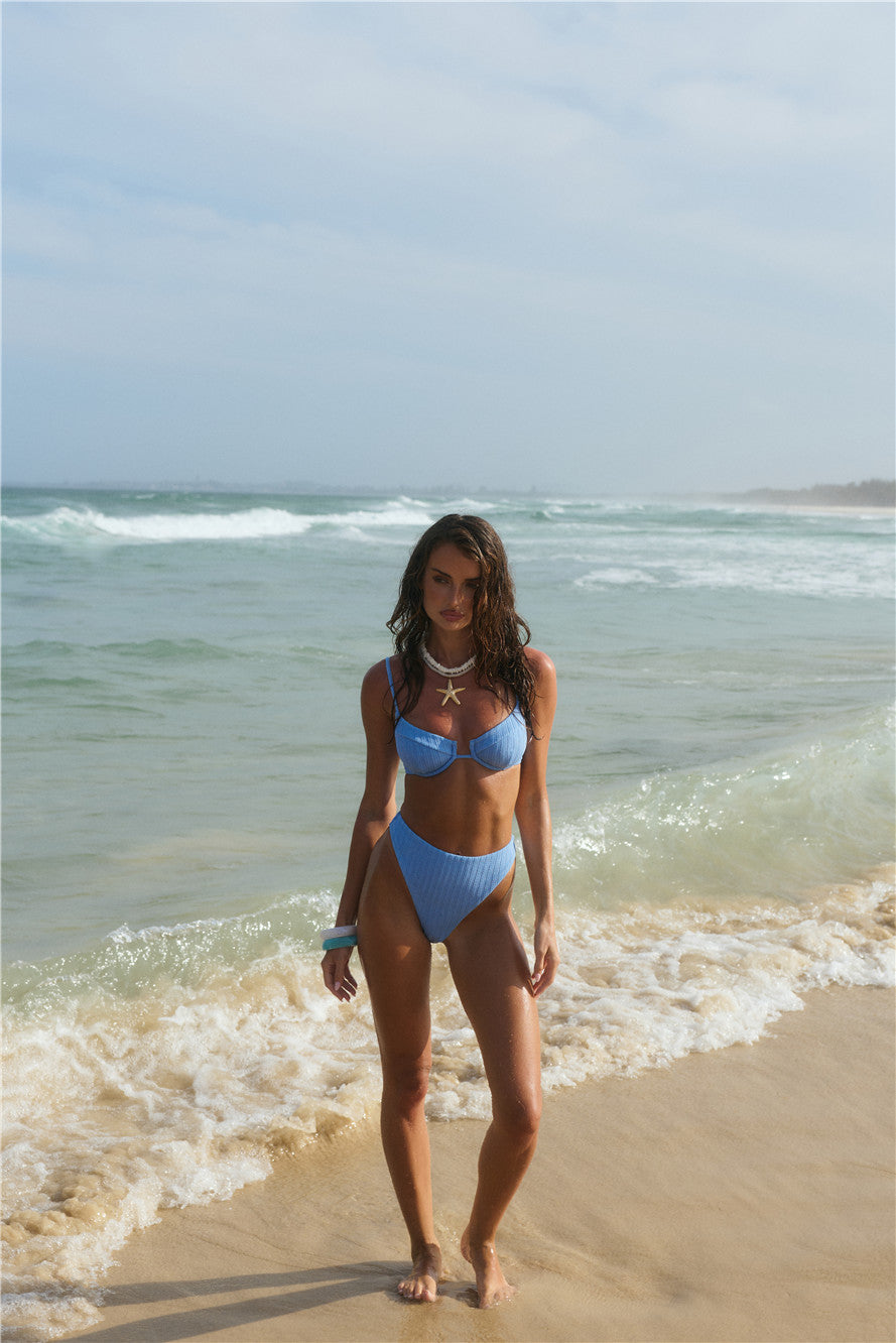 Island Aura Swim Top Blue