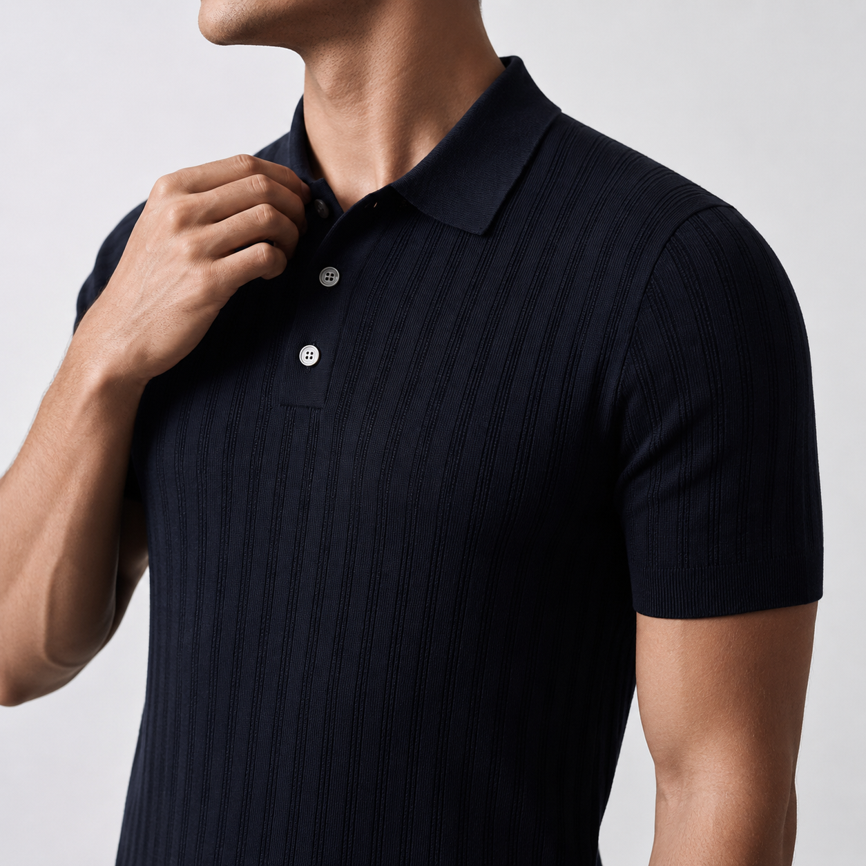 Men's Knitted Polo Shirt – Old Money Style