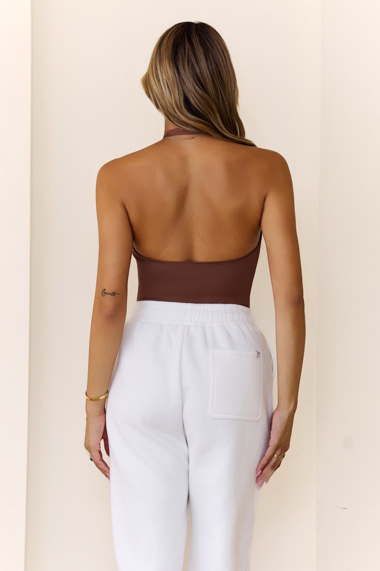 BASE Contour Going Viral Halter Top Chocolate