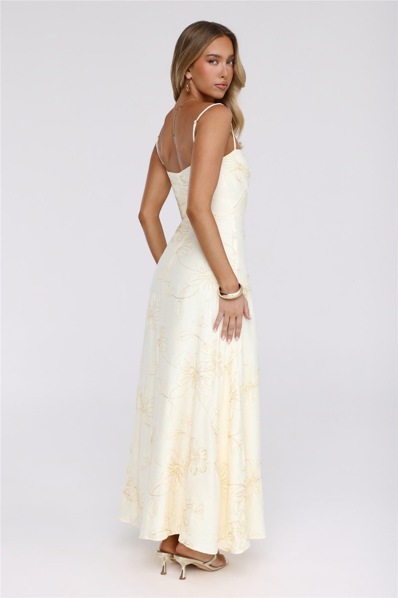 Sundown Siren Maxi Dress Yellow