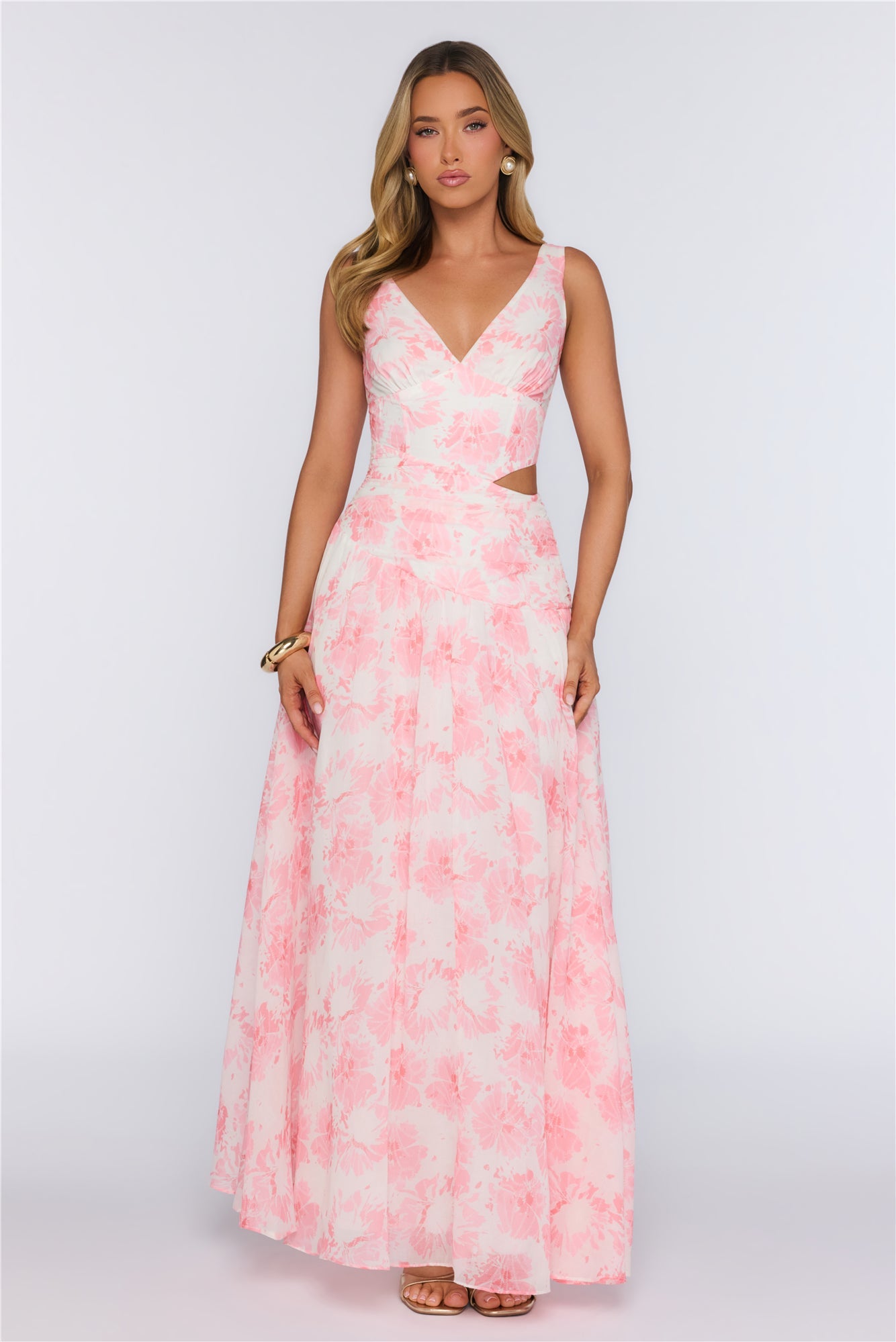 Wrapped In Pretty Maxi Dress Pink