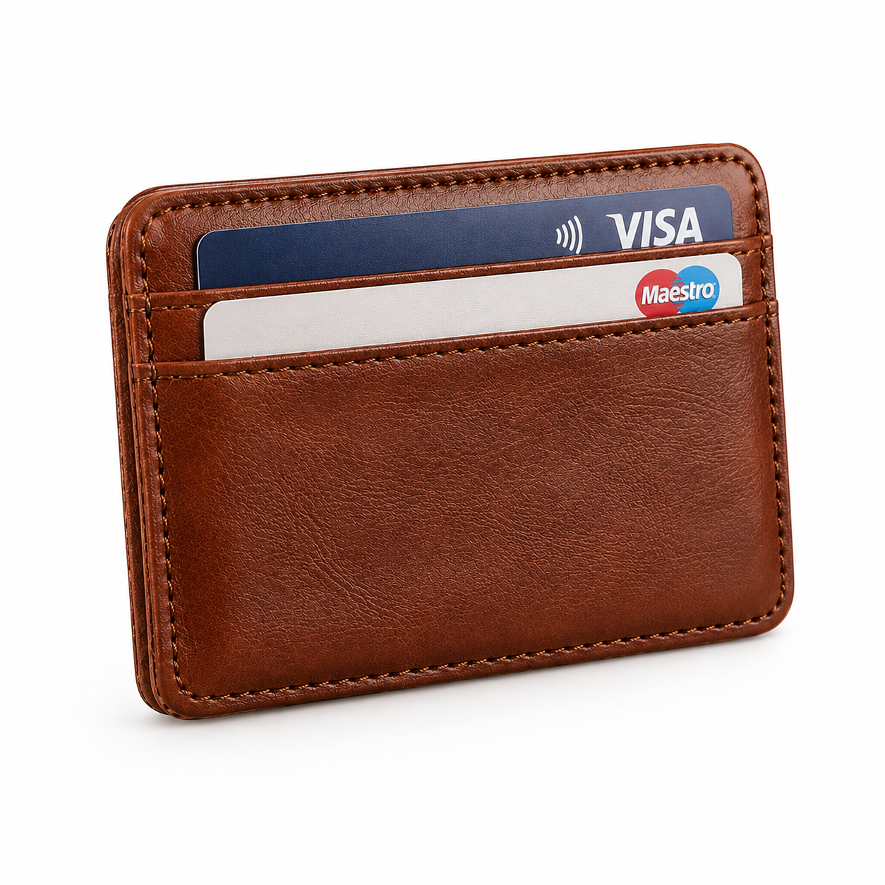Men's Leather Money Clip Wallet