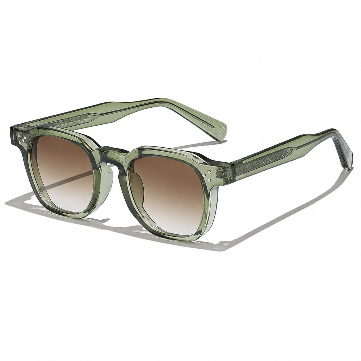 Men's Polarized Vintage Square Frame Sunglasses