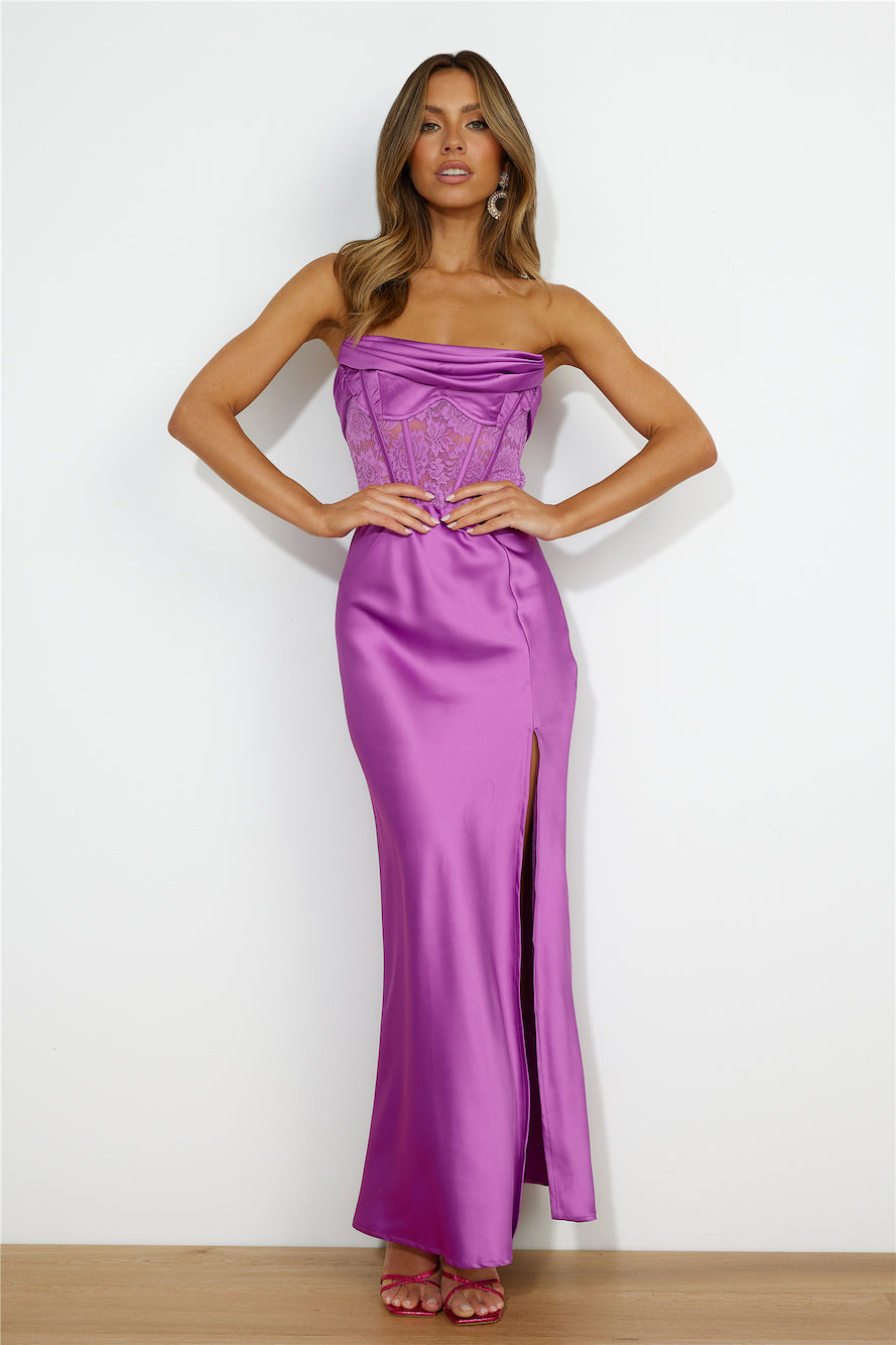 Swan Lake Maxi Dress Purple