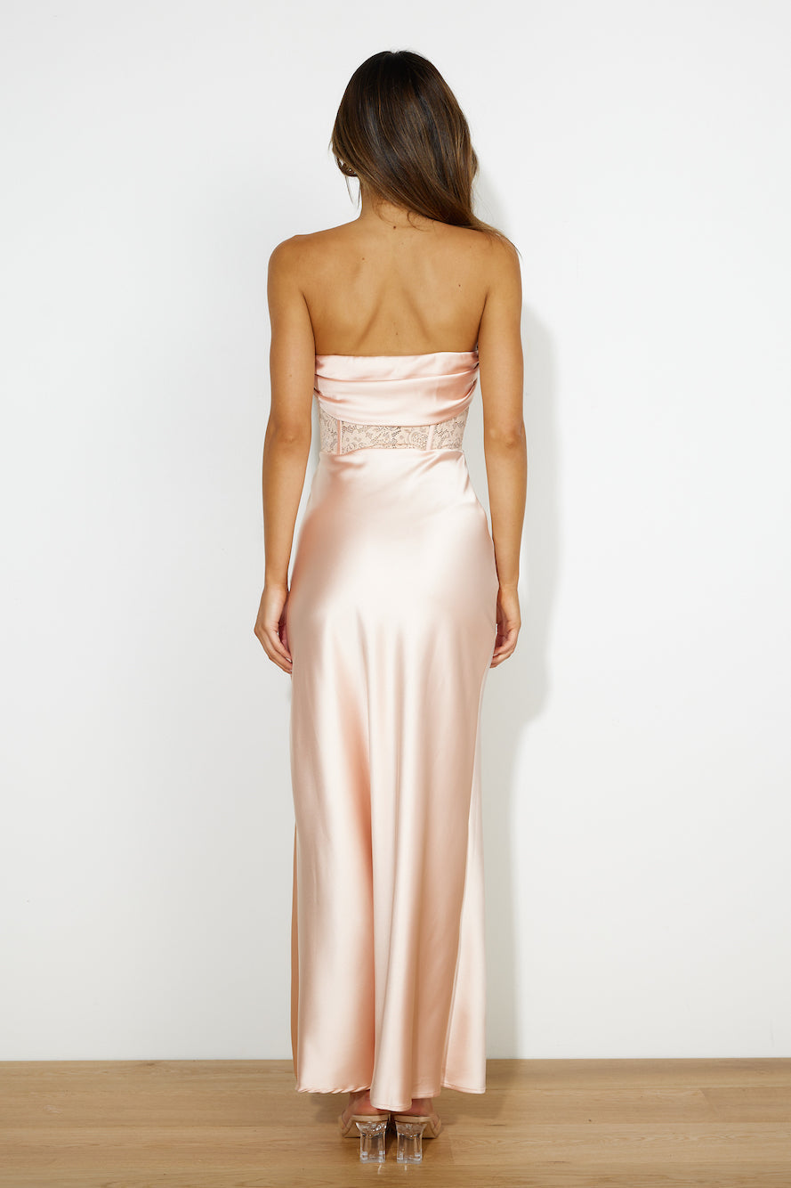 Swan Lake Maxi Dress Light Peach