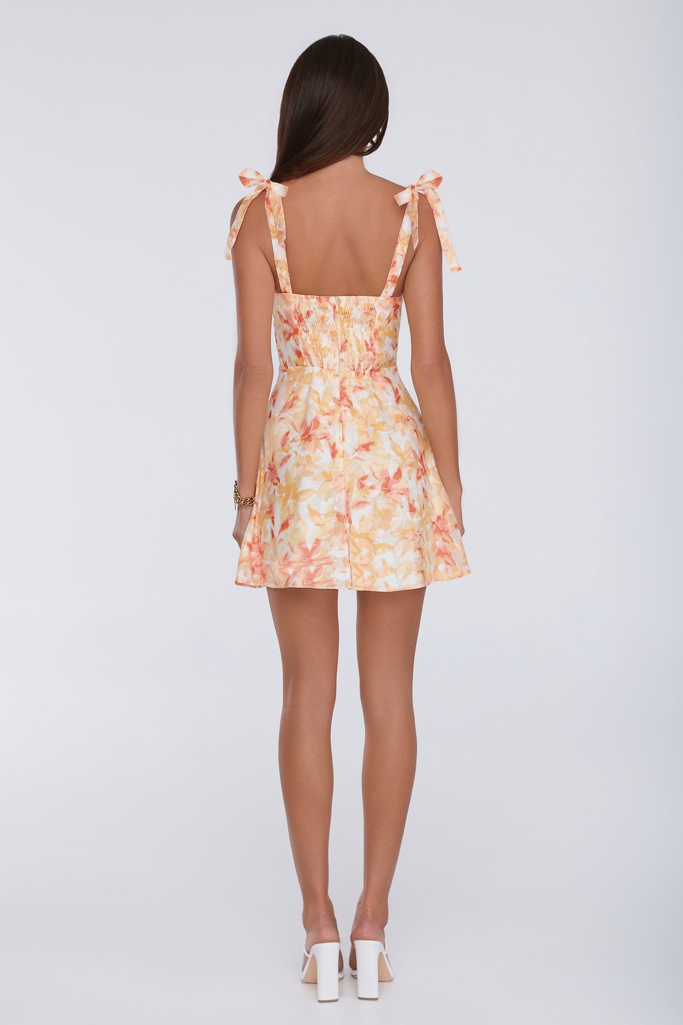 Icon Behaviour Mini Dress Orange