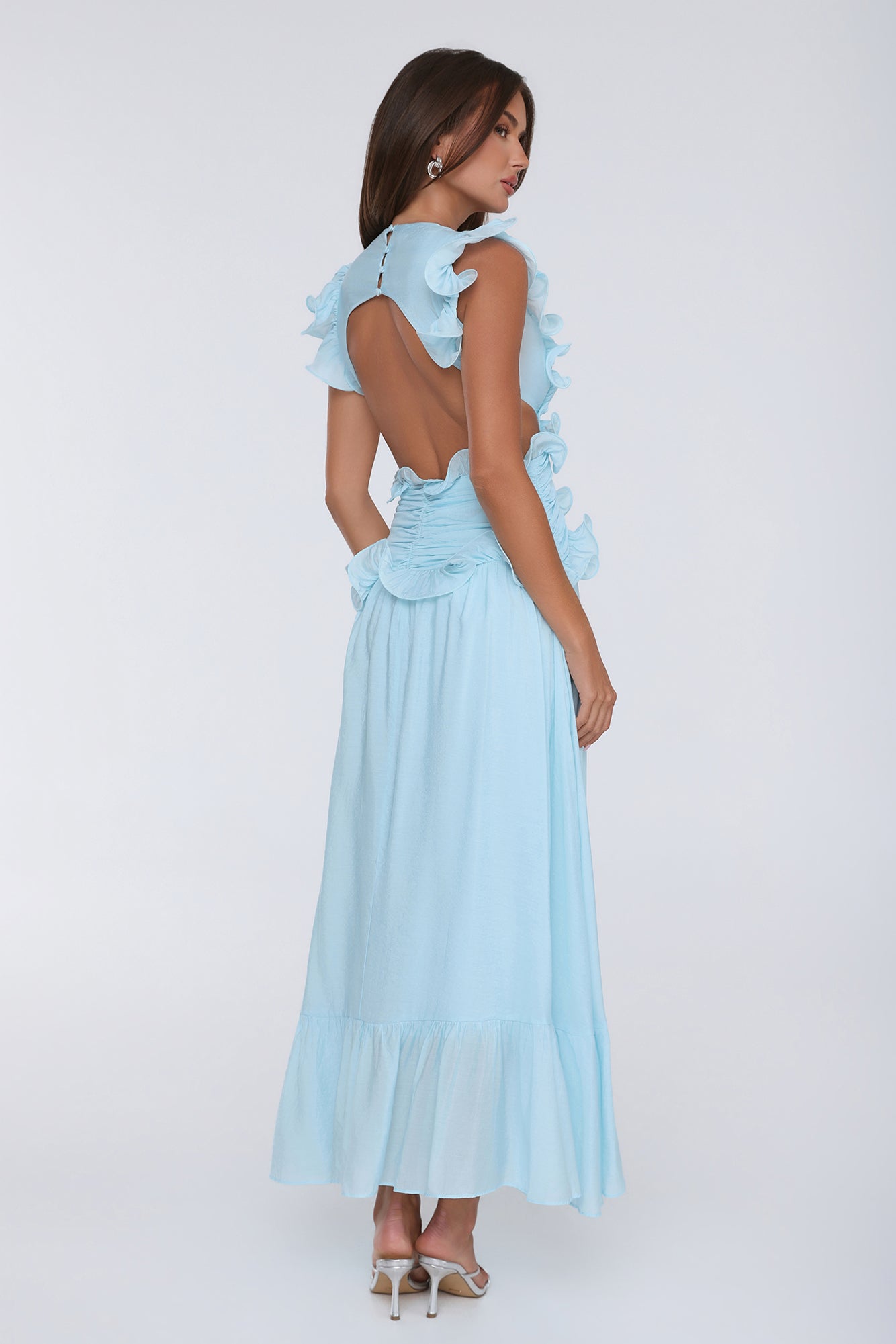 Evening Luxe Maxi Dress Light Blue