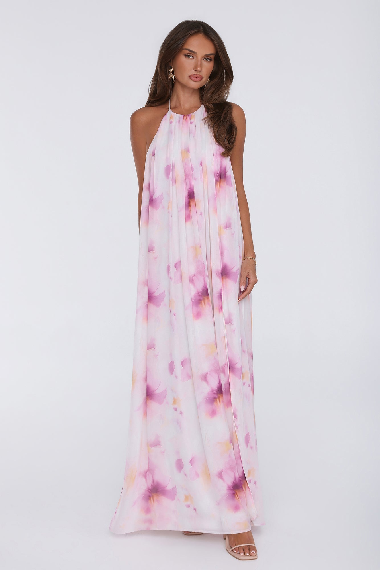 Radiant Queen Halter Maxi Dress Lilac
