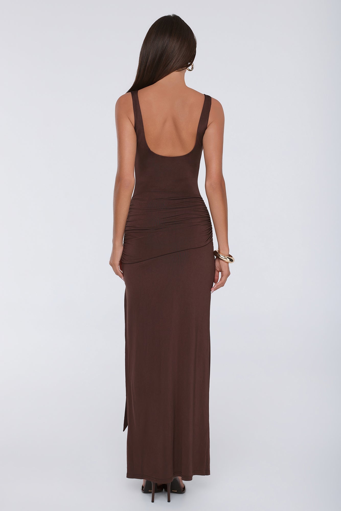 Maximum Style Maxi Dress Brown