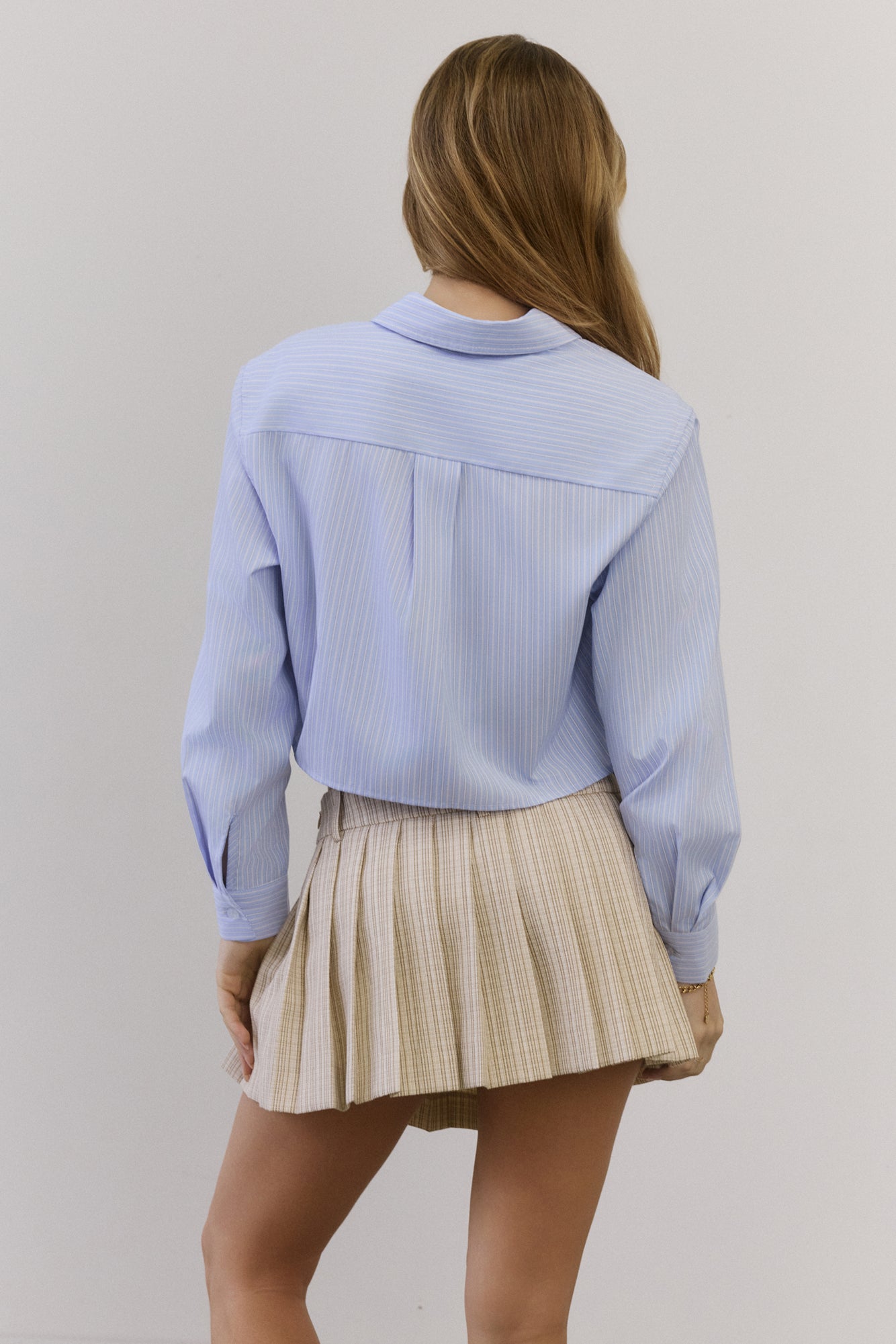 Luxe Leadership Long Sleeve Shirt Blue