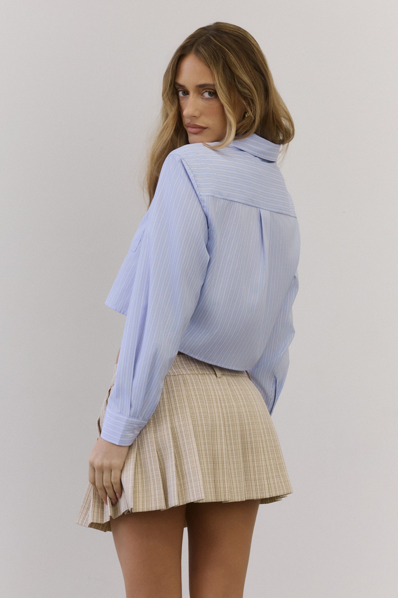 Luxe Leadership Long Sleeve Shirt Blue