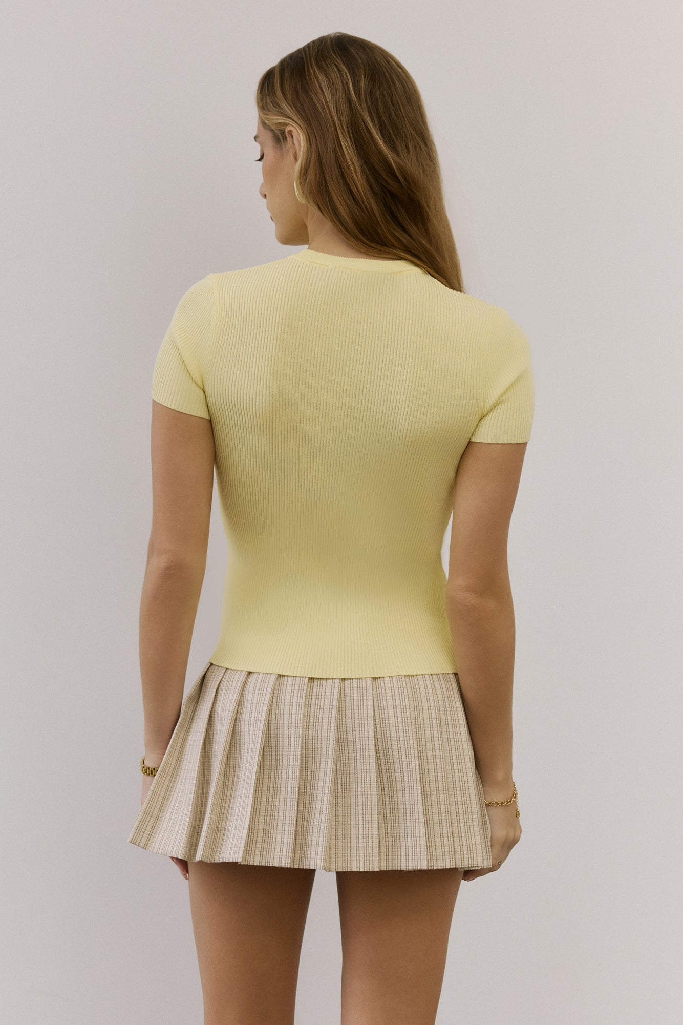 Rewrite The Rules Knit T-Shirt Yellow