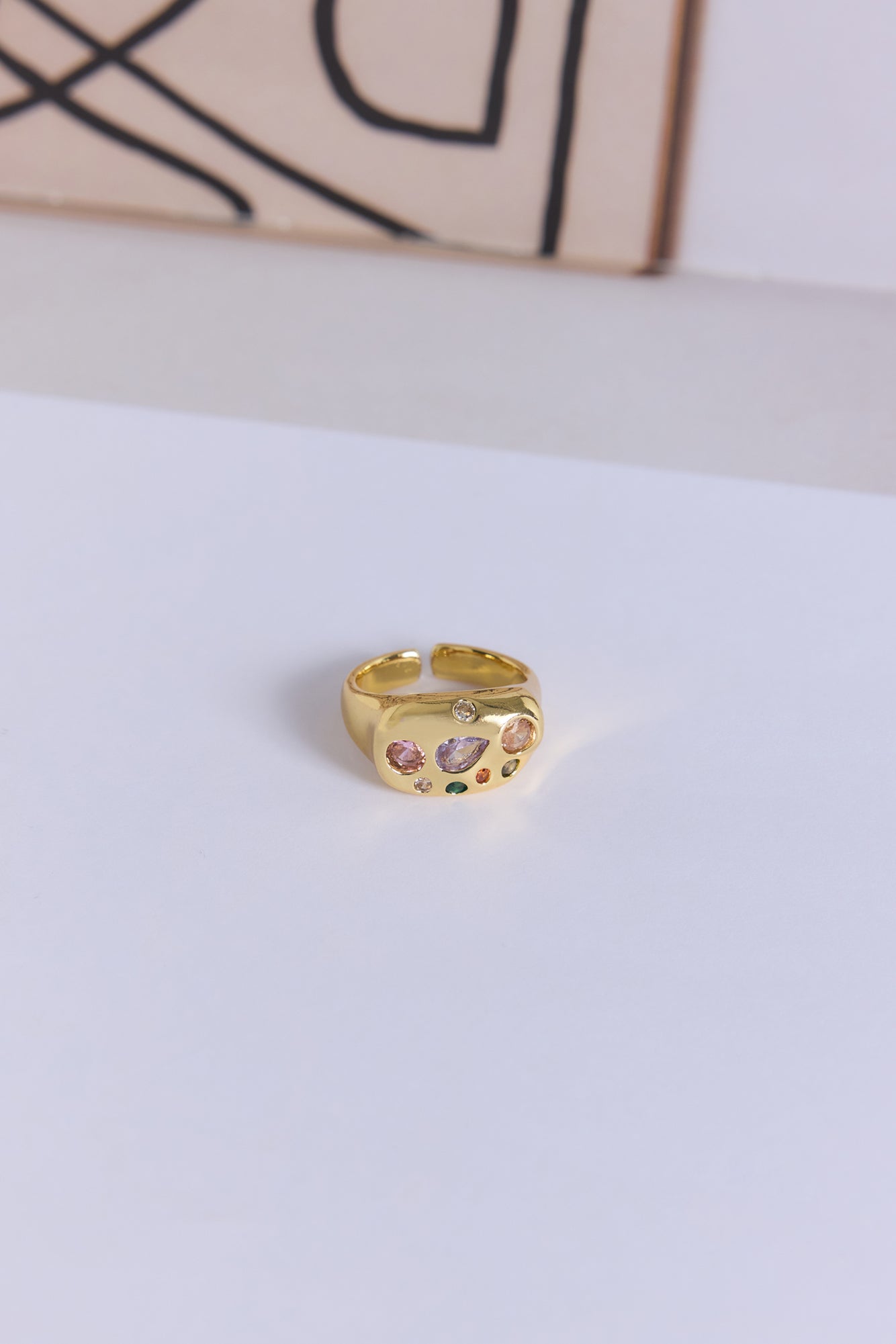 Diva Mood Ring Gold