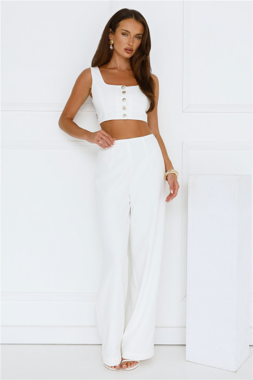 Basking In Style Pants Cream
