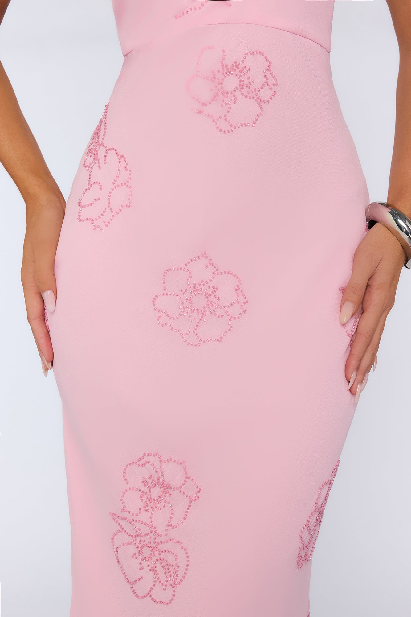 Soft Glow Up Halter Maxi Dress Pink