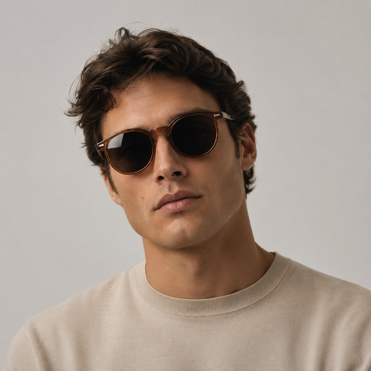Men's Polarized Vintage Square Sunglasses