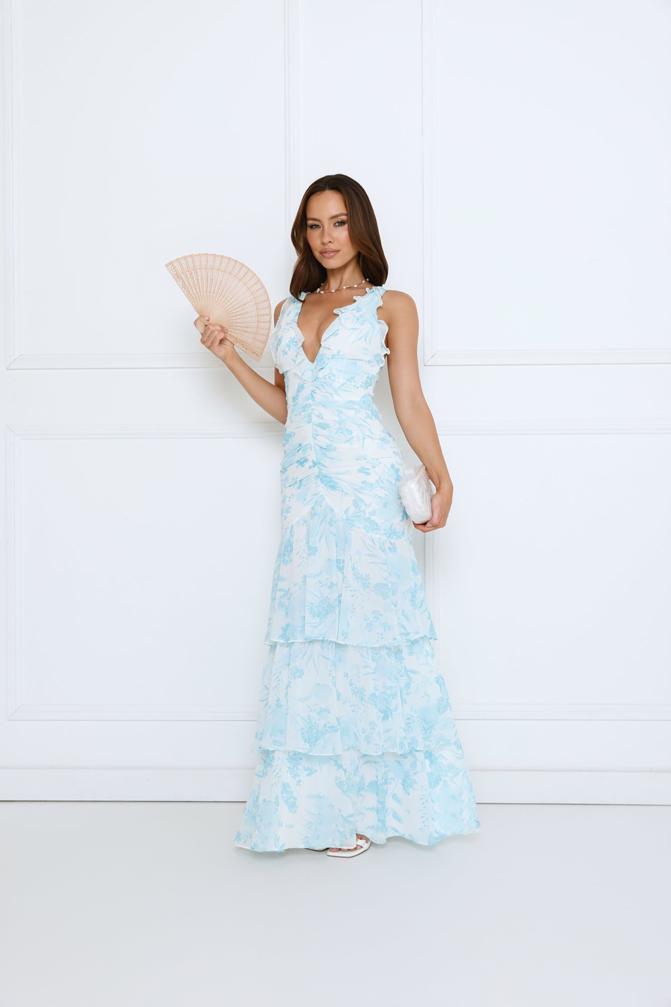 Too Pretty Tonight Maxi Dress Blue
