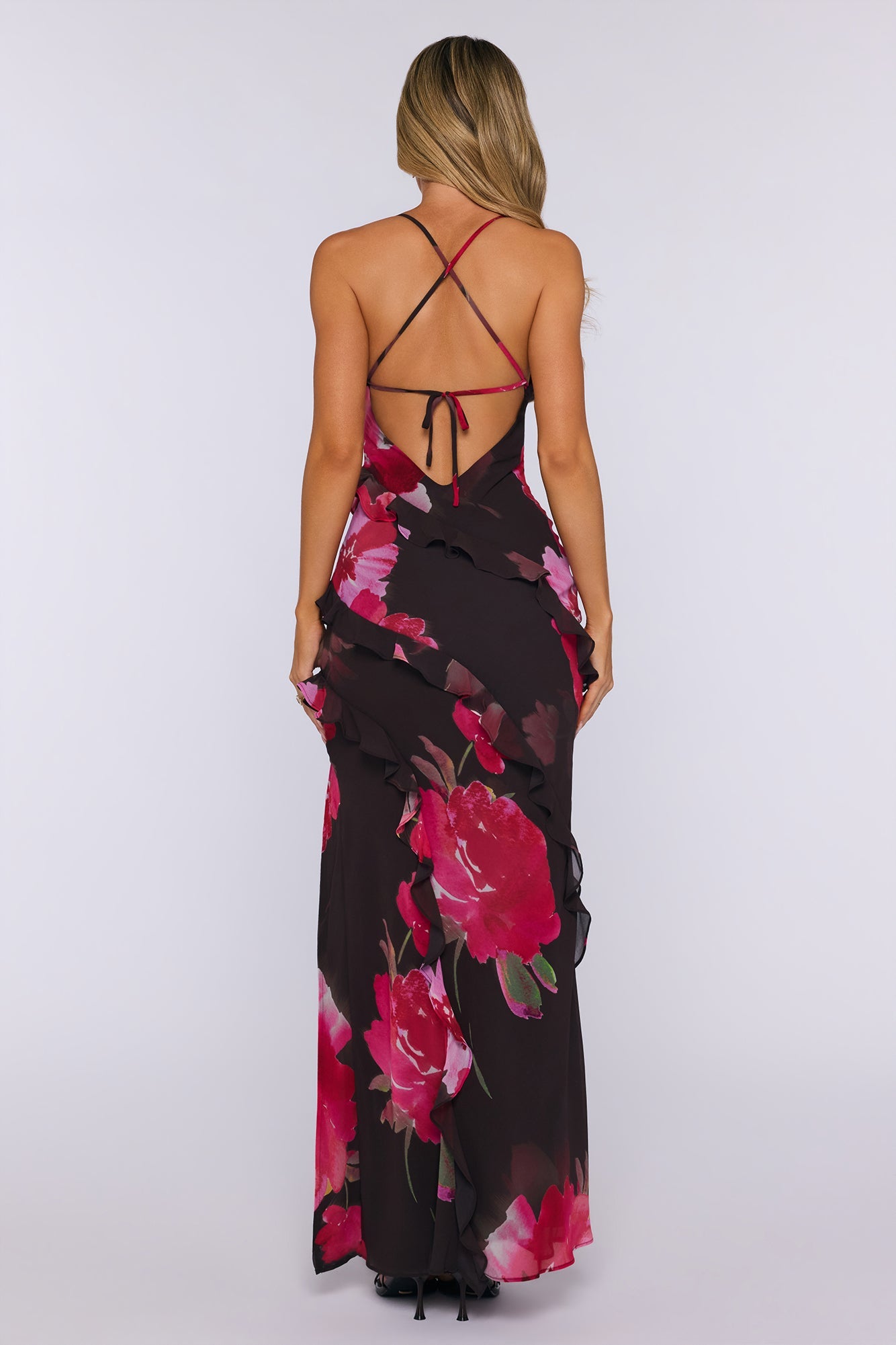 Kissed By Sun Maxi Dress Jardin Floral Print