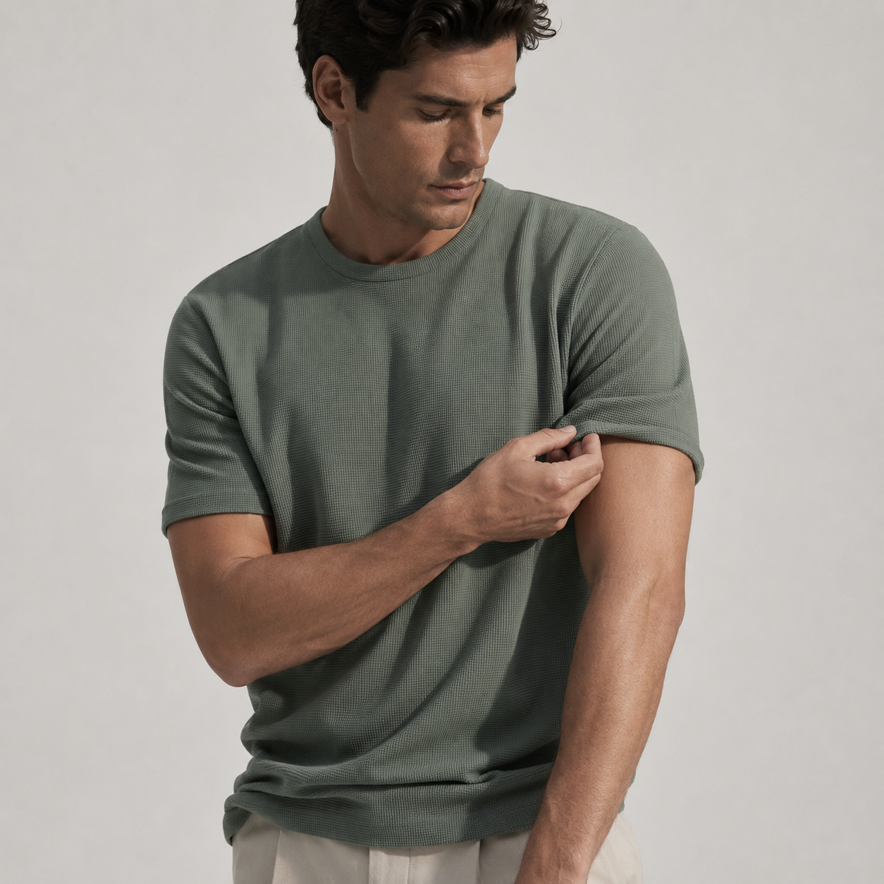 Men's Waffle Knit T-Shirt
