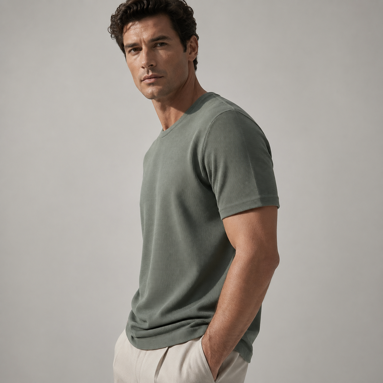 Men's Waffle Knit T-Shirt