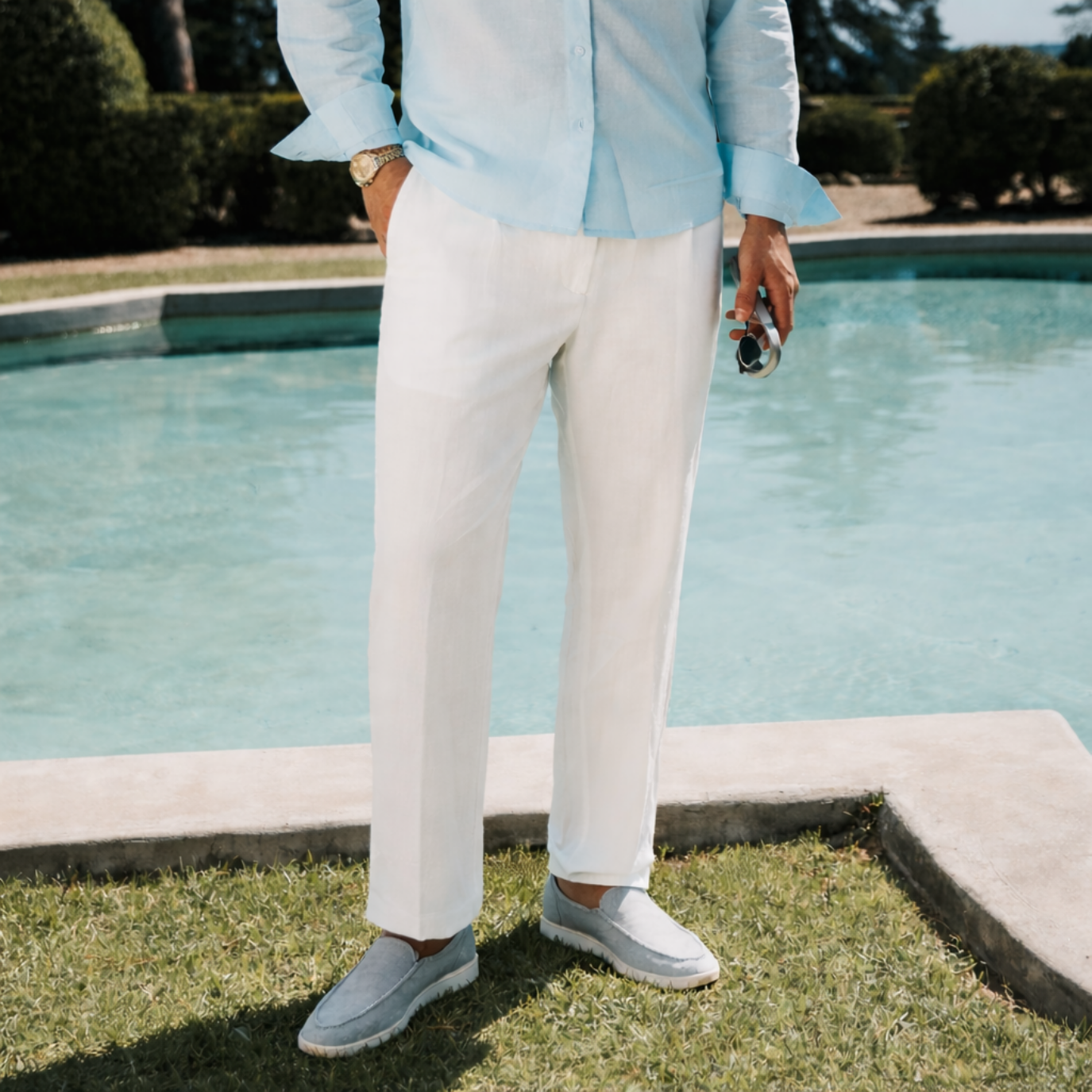 Linen Pants Elegant Fit