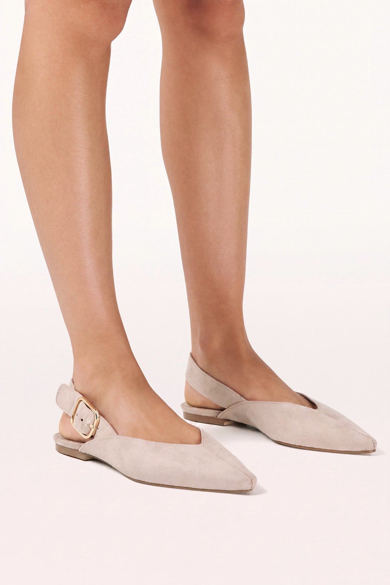 Parah Flats Oat Suede