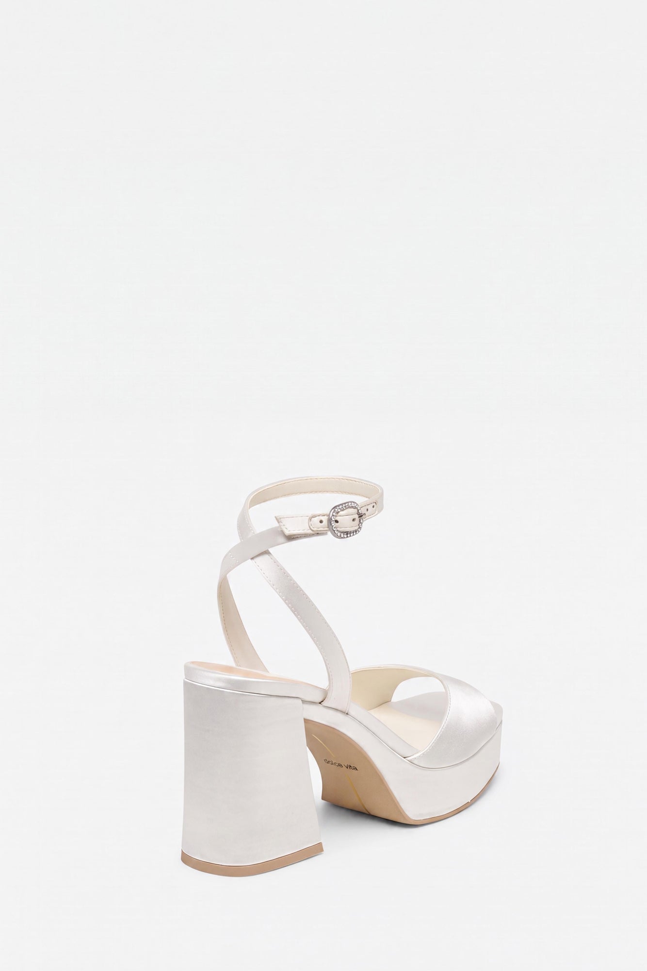 Felica Heels White Satin