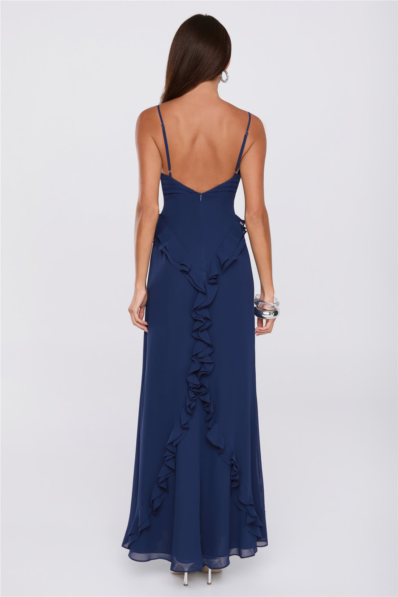Balmy Nights Club Maxi Dress Navy