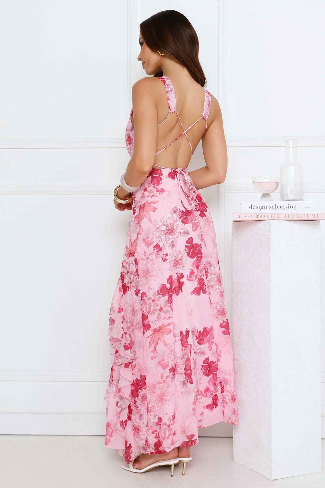 Sip And Sparkle Maxi Dress Pink