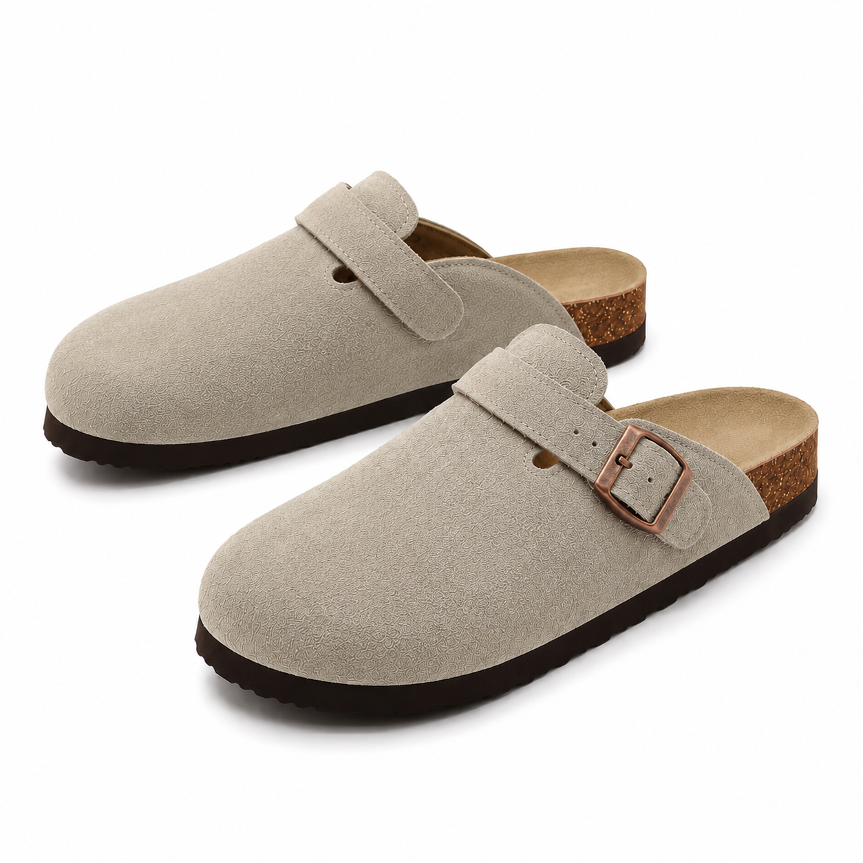 Men's Suede Cork Clogs