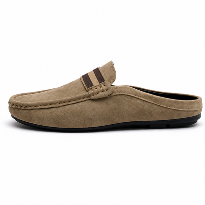 Men's Suede Mule Loafers