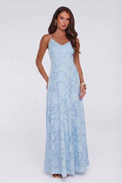 Dancing Spark Maxi Dress Light Blue