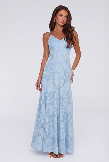 Dancing Spark Maxi Dress Light Blue
