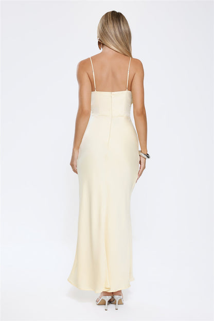 Sunlit Smiles Maxi Dress Yellow