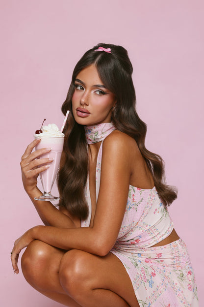 Soft Sunlight Mini Skirt Pink