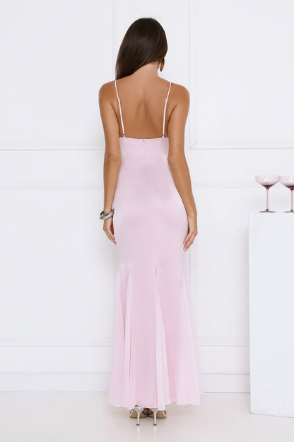 Flirty Petal Pop Maxi Dress Pink