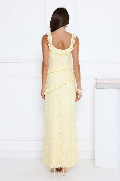 Golden Dusk Lace Maxi Dress Butter