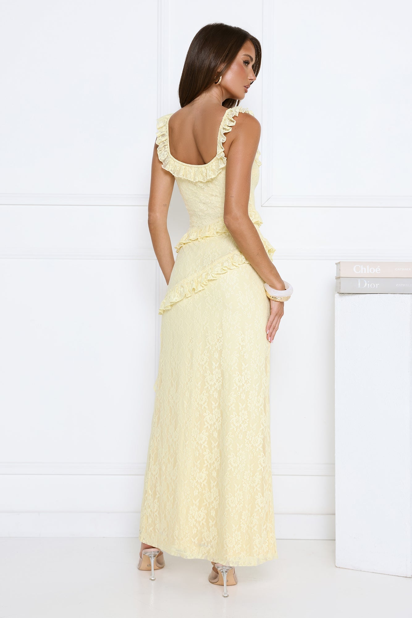 Golden Dusk Lace Maxi Dress Butter