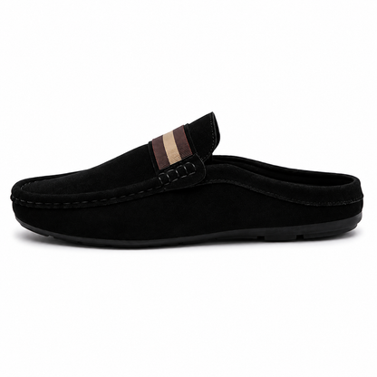 Men's Suede Mule Loafers