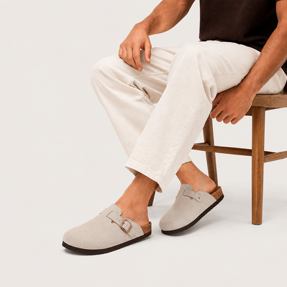 Men's Suede Cork Clogs
