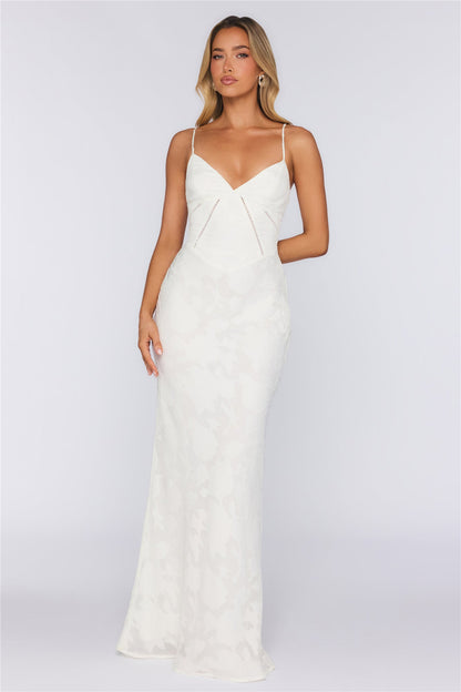 Sunset Current Maxi Dress Cream