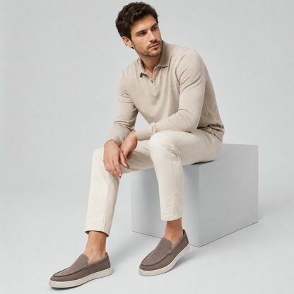 Men's Suede Slip-On Loafers